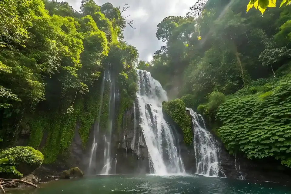 Banyumala twin waterfall near Munduk