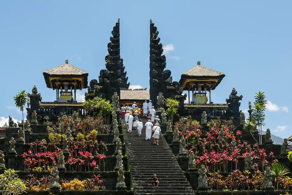 Split gate and terraces of Pura Besakih, stop on a Bali Premium Trip day tour